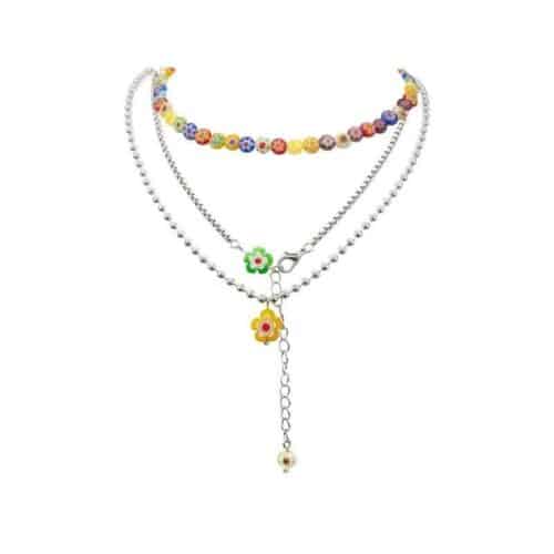 Colorful Collarbone Necklace