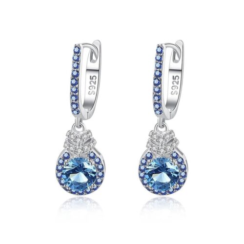 S925 Sapphire Earrings