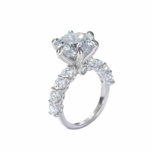 5 Karat Fireworks Cut Full Moissanite Luxury Ring