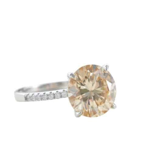 S925 Ring Sterling Silver 5 Karat Moissanite Women